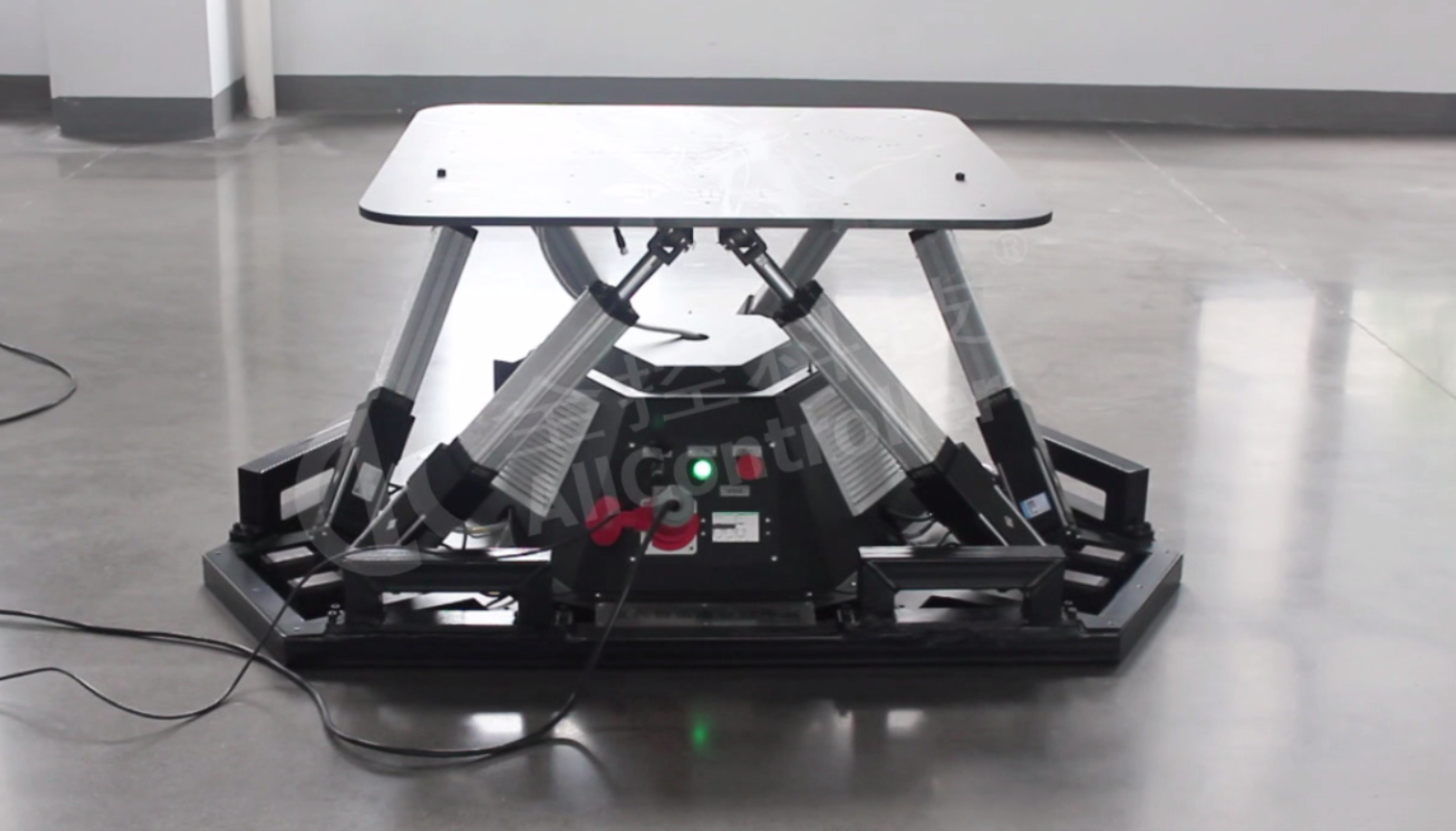 500公斤負(fù)載|六自由度Stewart運(yùn)動(dòng)平臺演示